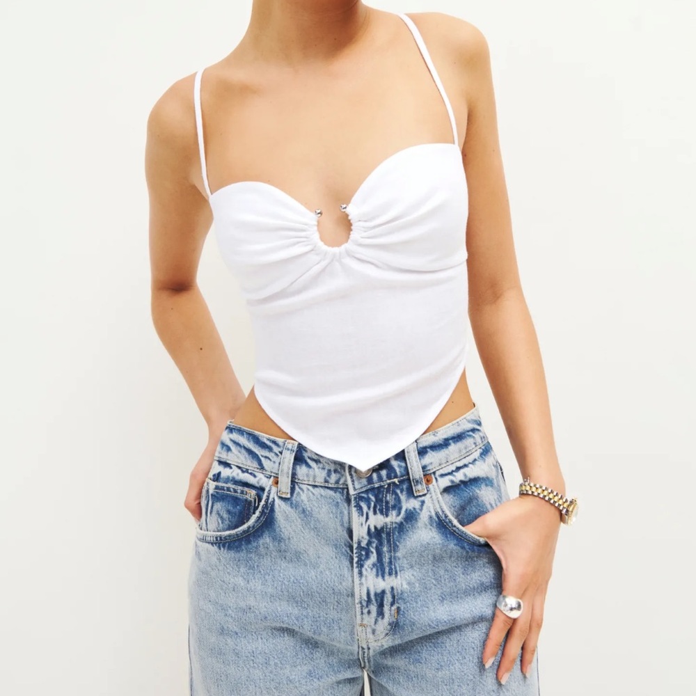 Reformation - Sansa linen top